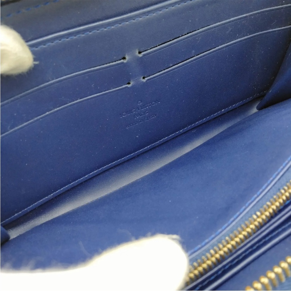 Louis Vuitton Royal Blue Vernis Long Zippy Wallet - Picture 6 of 9